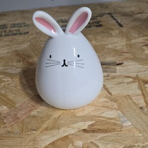 Cute White Ceramic Bunny Figurine